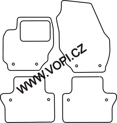 Autokoberce Volvo S80 2006 - Perfectfit (5018)